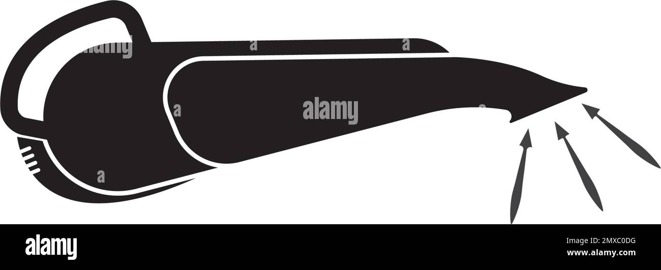 Symbole de l'icône de l'aspirateur illustration logo design. Illustration de Vecteur