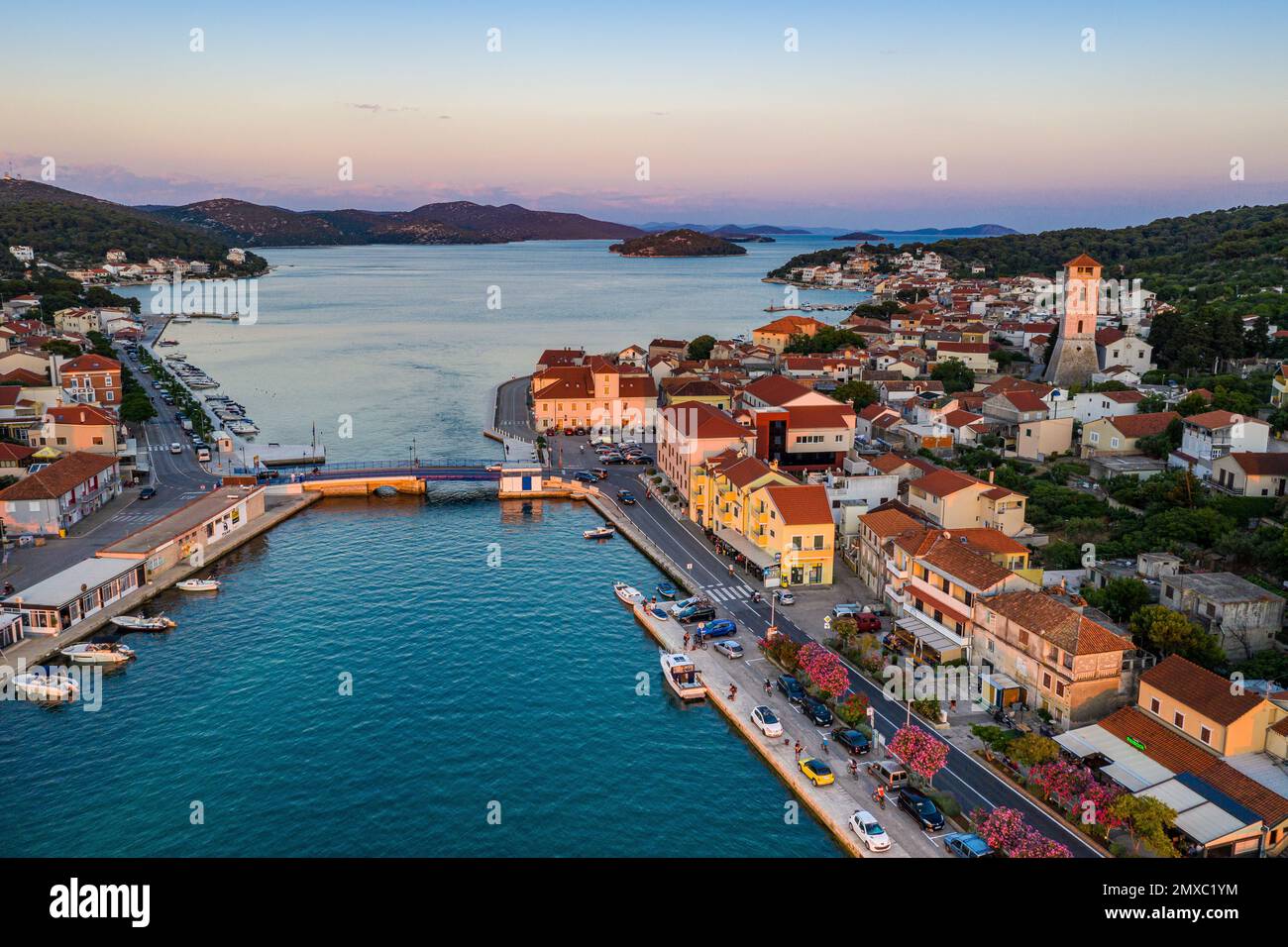 Tisno, île de Murter Banque D'Images