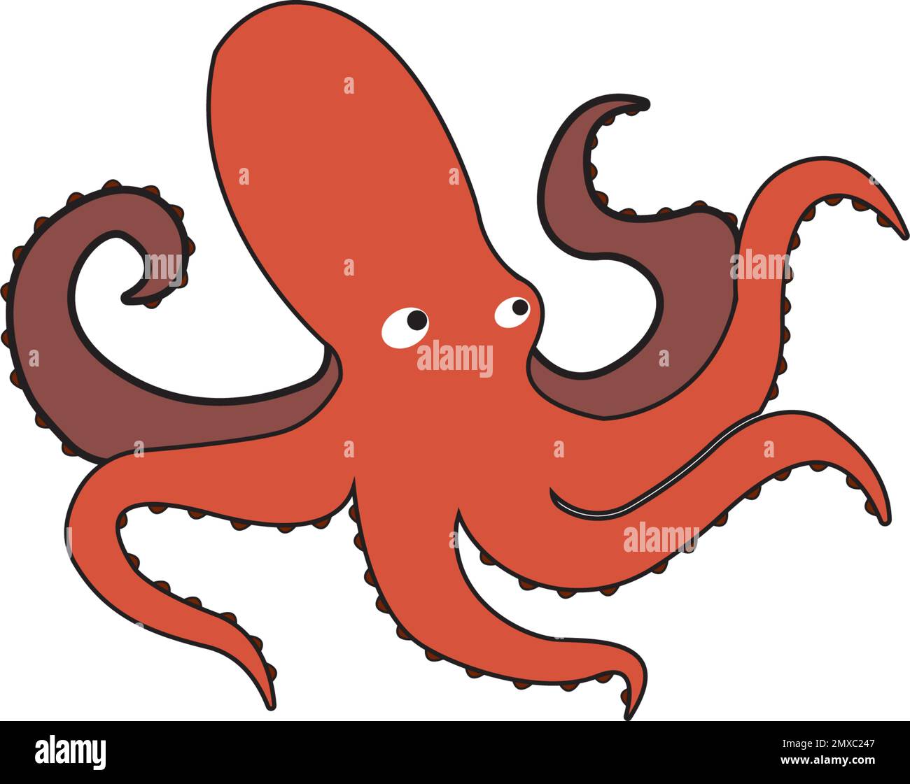 Modèle vectoriel de logo Octopus. Icône de concept de symbole. Illustration de Vecteur