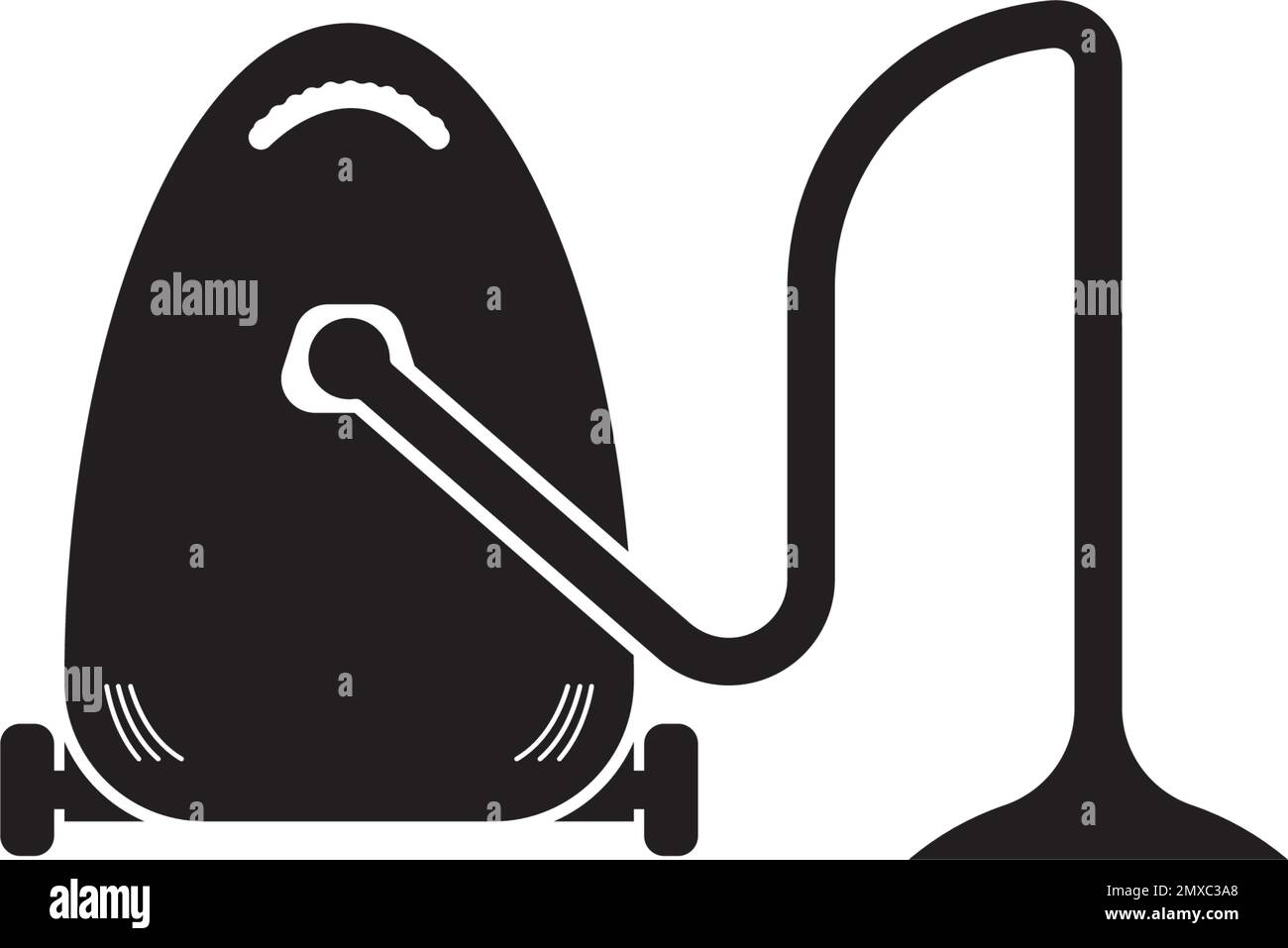 Symbole de l'icône de l'aspirateur illustration logo design. Illustration de Vecteur