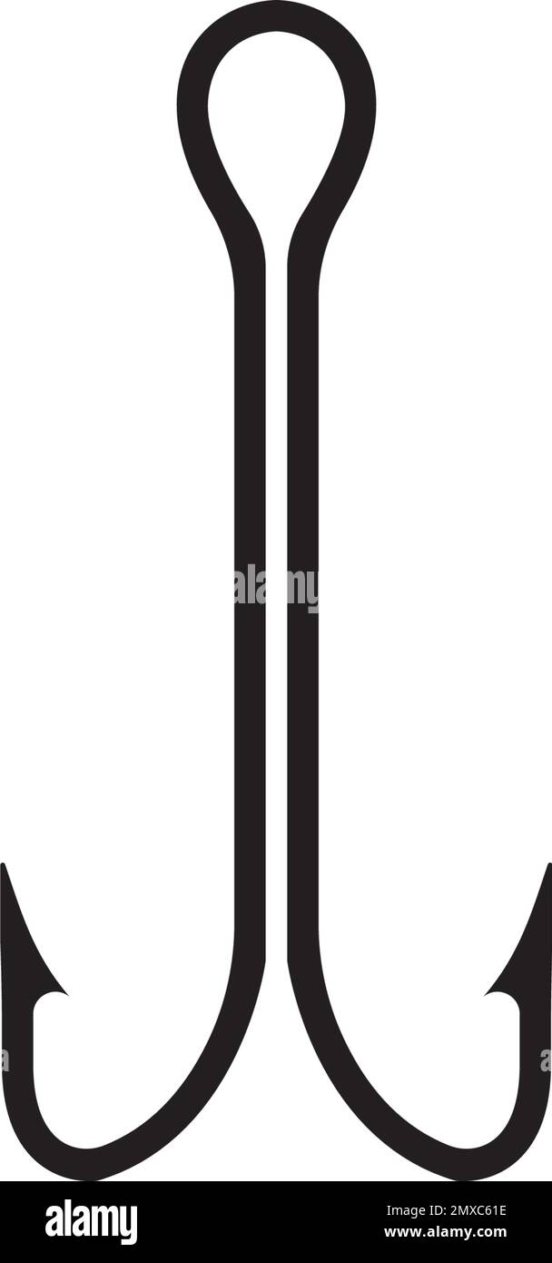 Type d'hameçon. Illustration simple de type d'hameçon icône vecteur pour la conception web isolé sur fond blanc Illustration de Vecteur