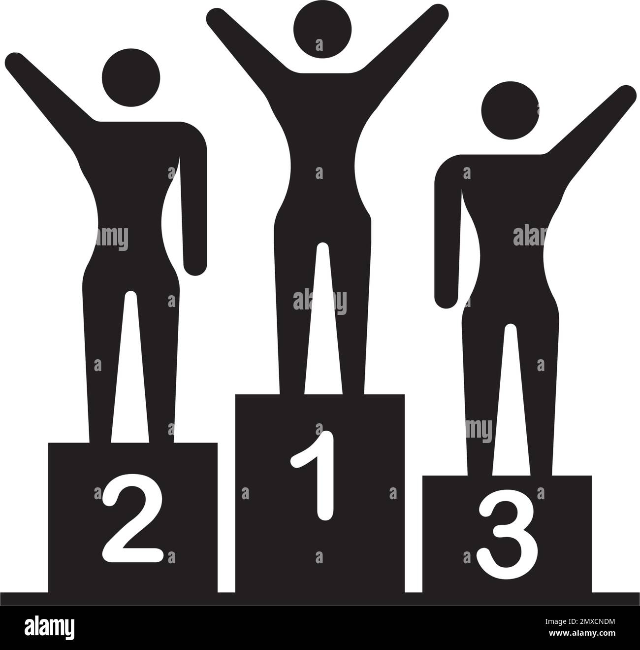 Logo Podium Icon Vector Illustration. Illustration de Vecteur