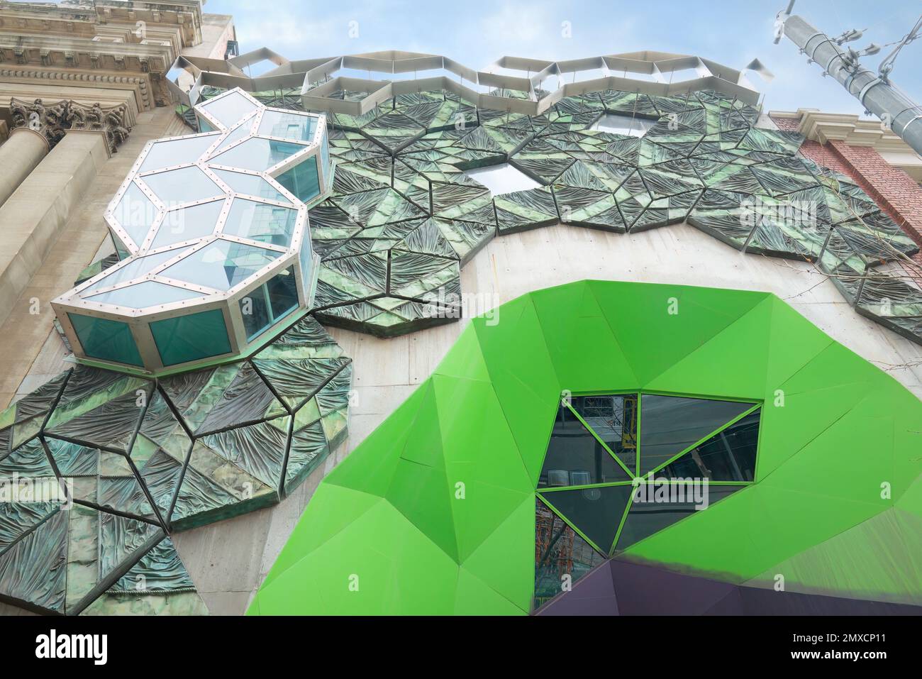 Melbourne, Victoria, Australie - RMIT Story Hall Reovation by ARM Architecture, gros plan Banque D'Images