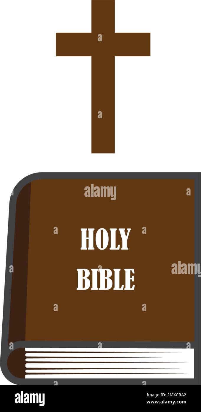 Symbole de croix chrétienne, modèle de conception d'illustration vectorielle. Illustration de Vecteur