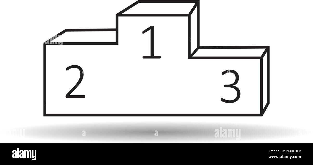 modèle de conception d'illustration vectorielle d'icône de socle. Illustration de Vecteur
