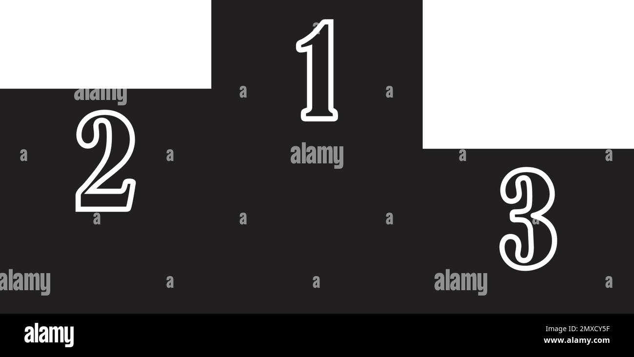Logo Podium Icon Vector Illustration. Illustration de Vecteur