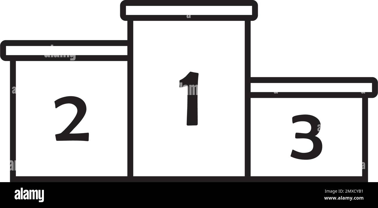 Logo Podium Icon Vector Illustration. Illustration de Vecteur