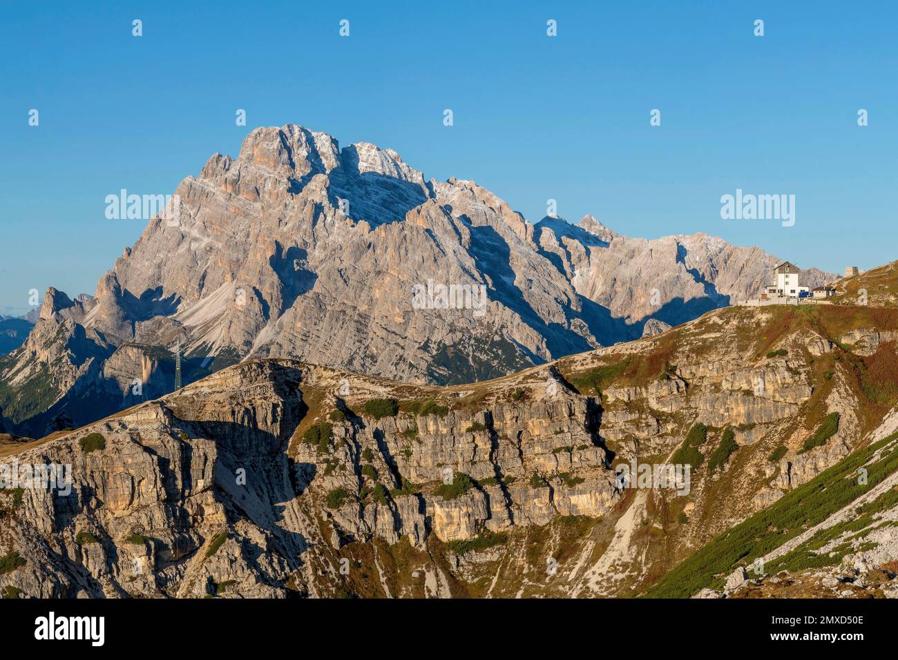 Refuge Auronzo et Cristallo, Italie, Tyrol du Sud, Dolomites Banque D'Images