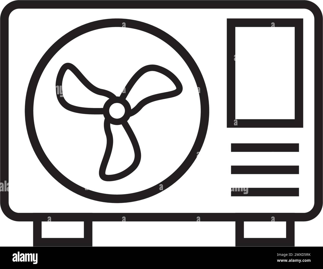 Modèle de conception d'illustration vectorielle d'icône AC outdoor. Illustration de Vecteur
