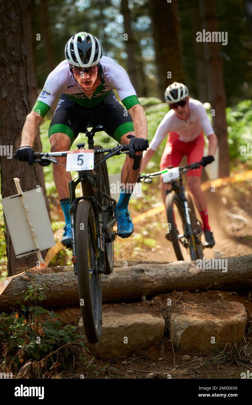 Commonwealth Games 2022, Cannock Chase Royaume-Uni. VTT Banque D'Images