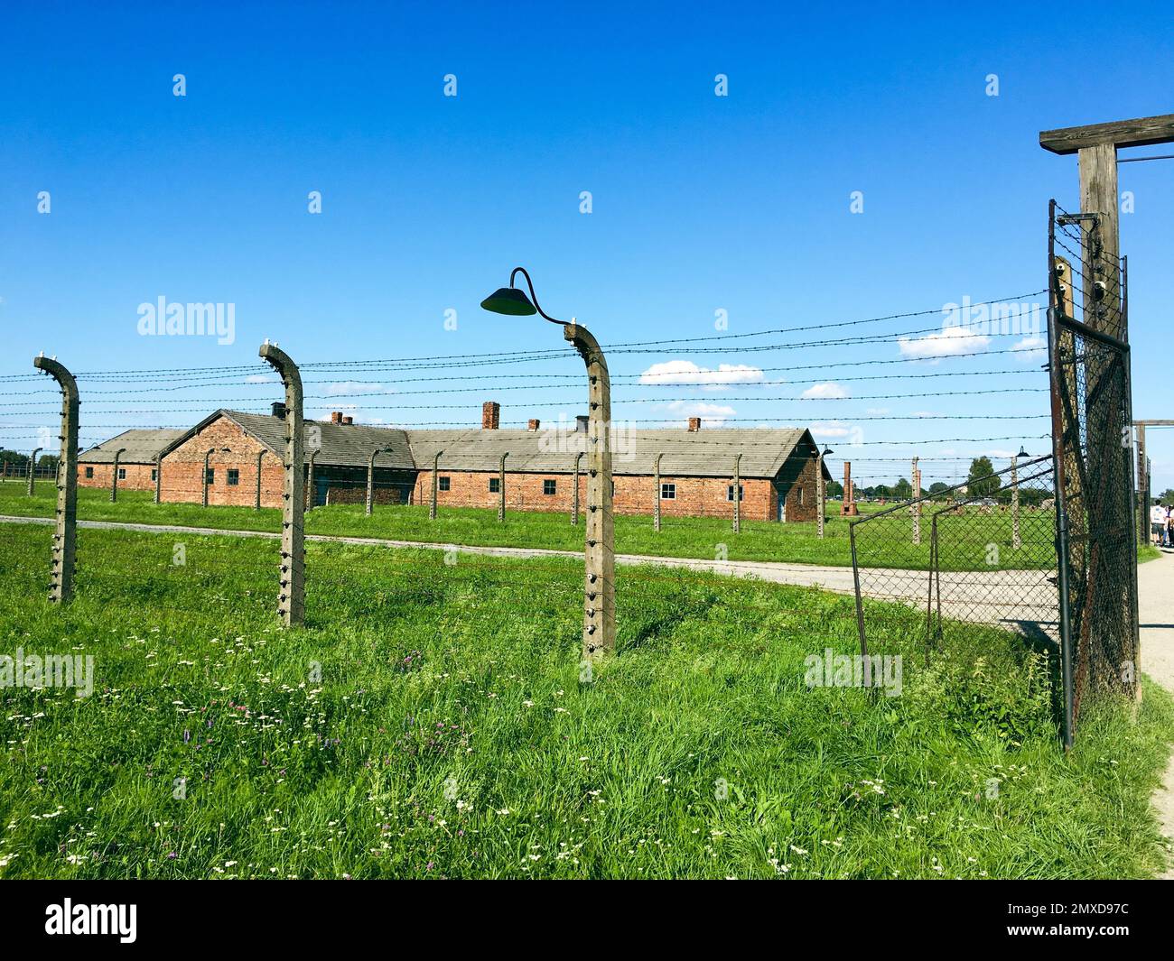 A KL Auschwitz, le plus grand des camps de concentration et des centres d'extermination allemands nazis Banque D'Images