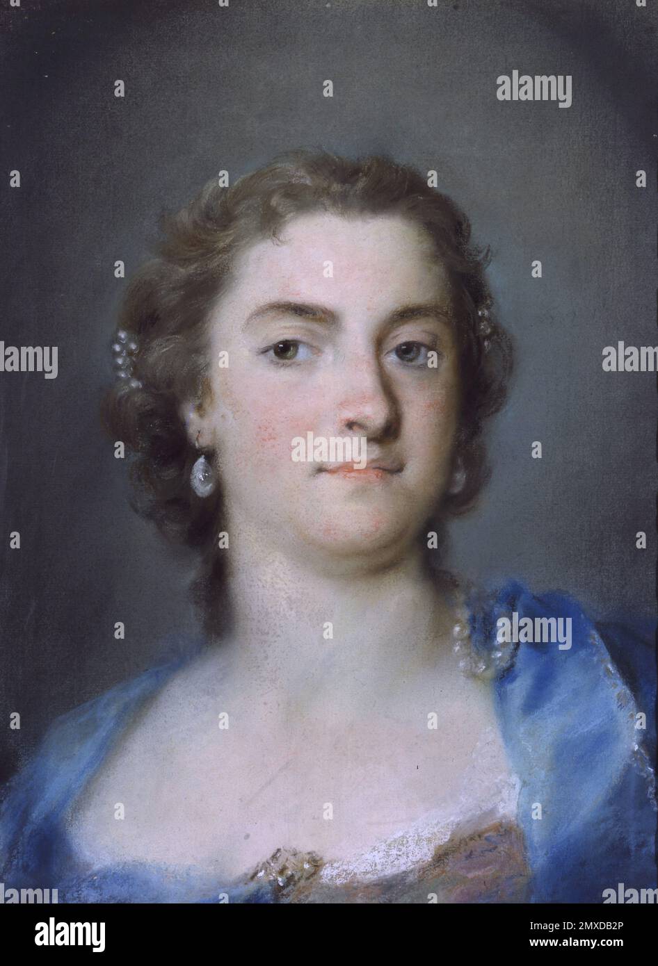 Portrait de la chanteuse Faustina Bordoni (1697-1781). Musée: CA' Rezzonico, Museo del Settecento veneziano. Auteur: Rosalba Giovanna Carriera. Banque D'Images