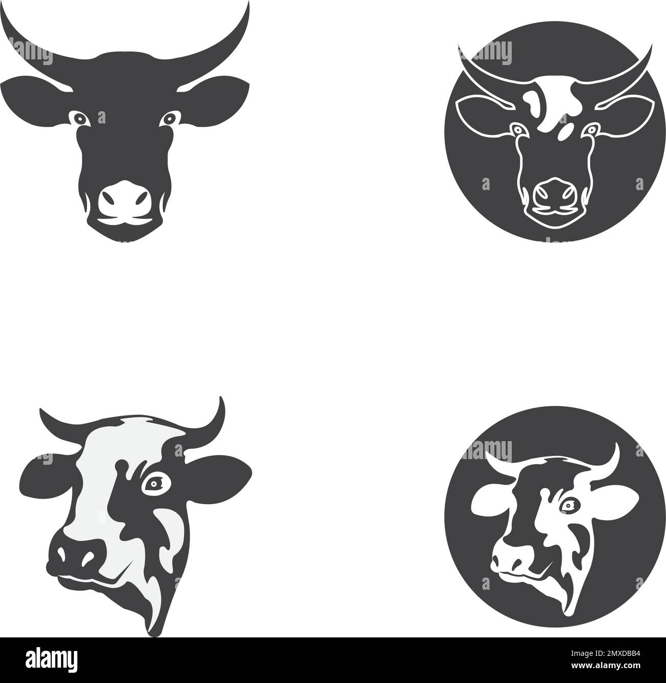 illustration du vecteur vache pour icône, symbole ou logo Illustration de Vecteur