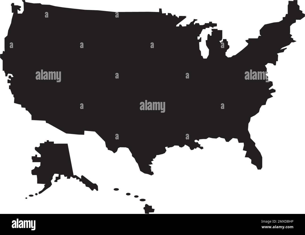 Etats-Unis carte icône vecteur illustration symbole conception. Illustration de Vecteur