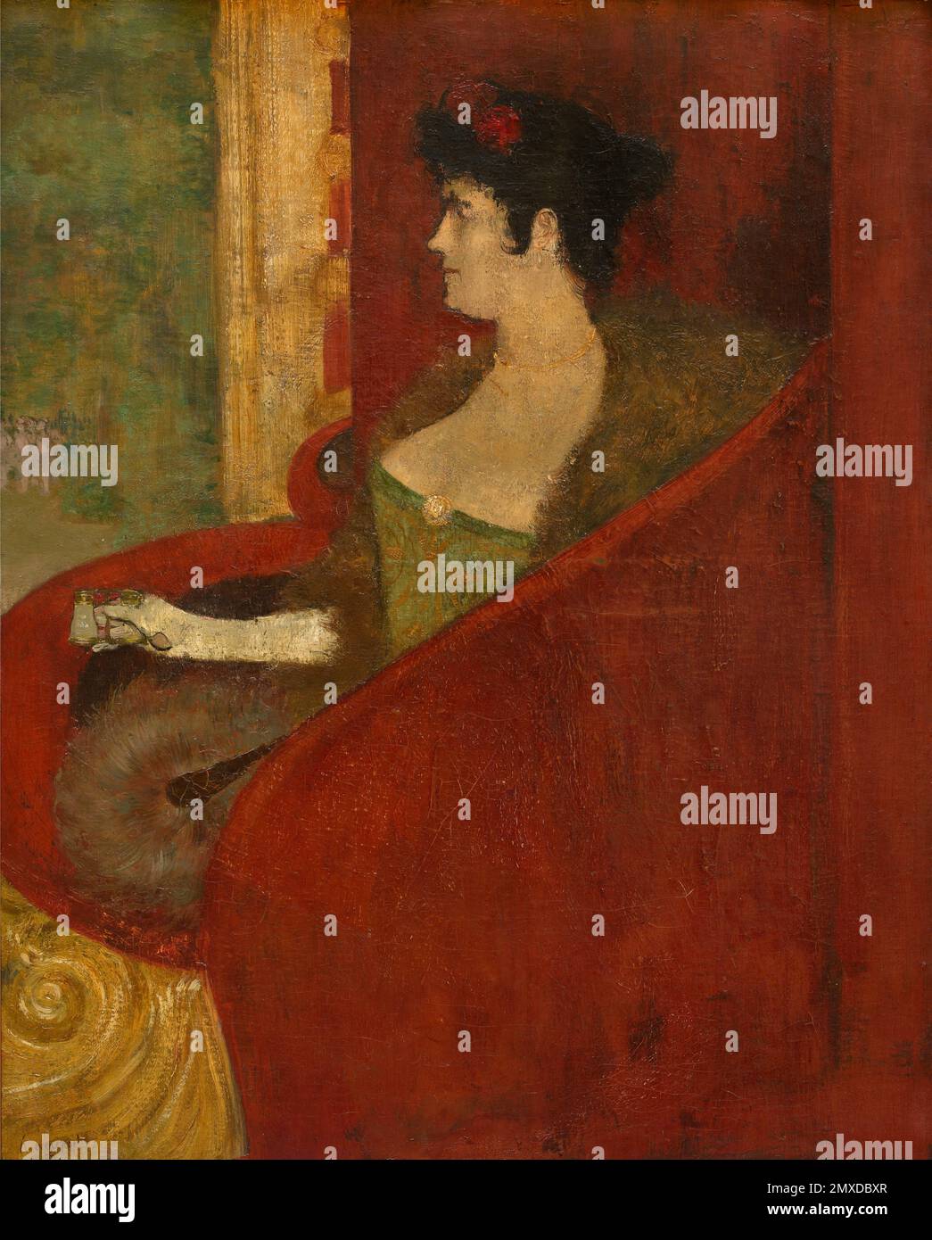 La boîte de cinéma. Musée : Musée royal des Beaux-Arts, Anvers. AUTEUR: HENRI JACQUES EDOUARD EVENEPOEL. Banque D'Images