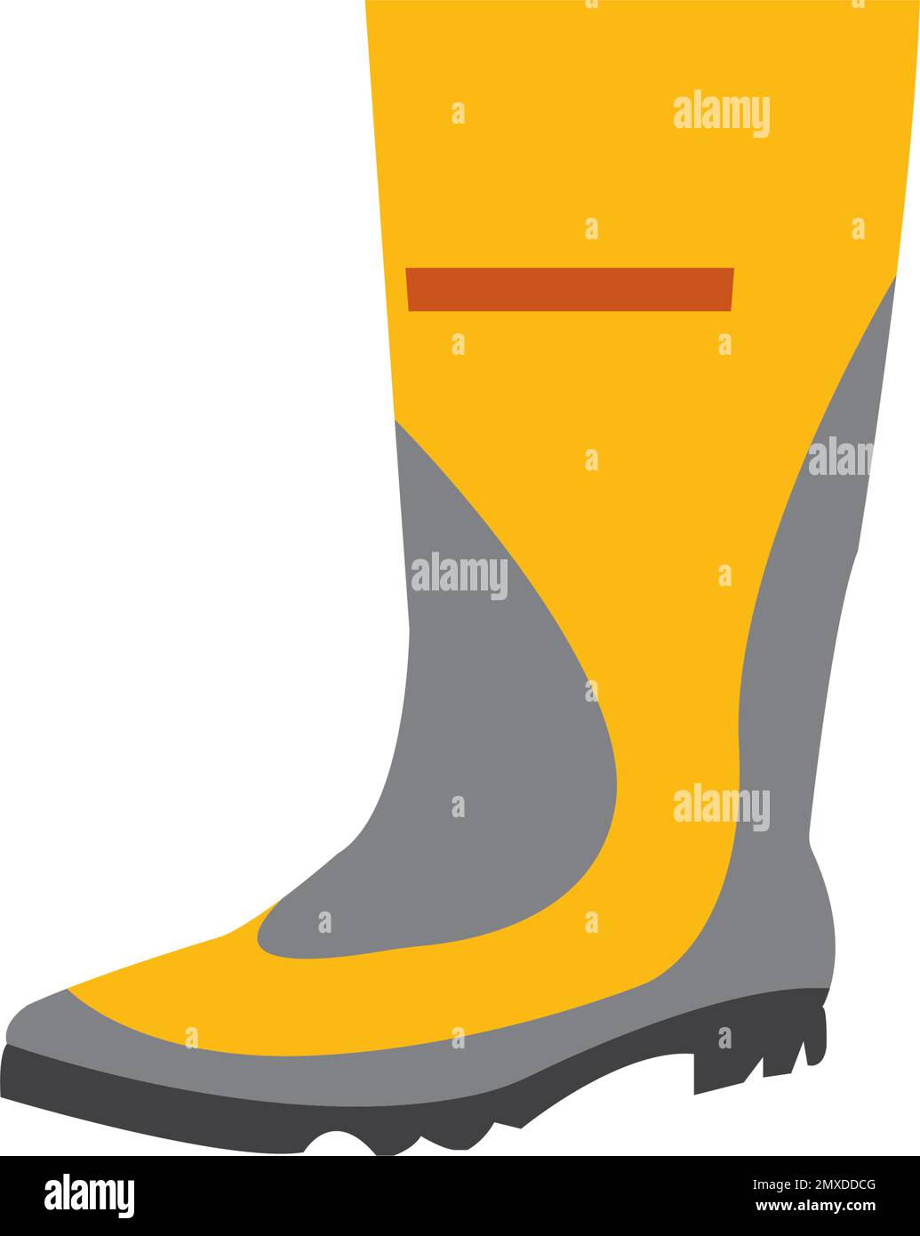 Modèle de conception d'illustration vectorielle pour bottes de pluie. Illustration de Vecteur