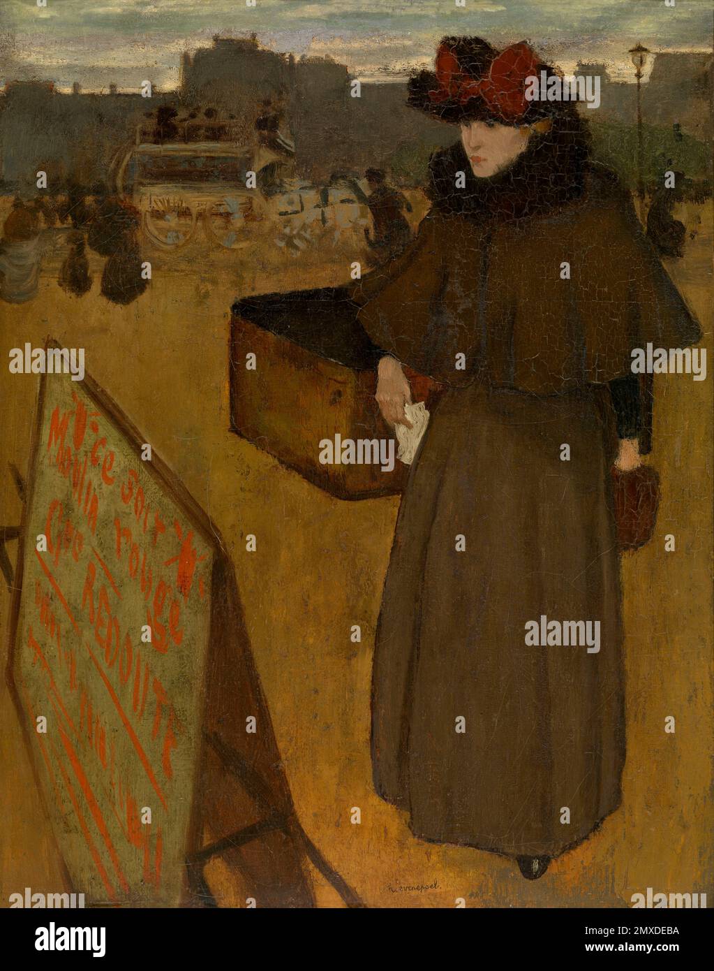 Errand Girl. Musée : Musée royal des Beaux-Arts, Anvers. AUTEUR: HENRI JACQUES EDOUARD EVENEPOEL. Banque D'Images