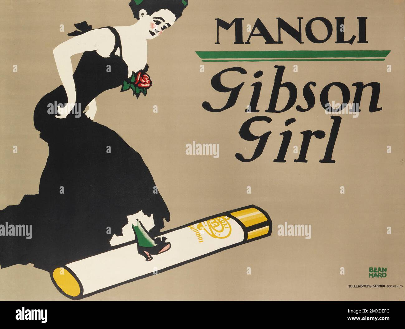 Manoli, Gibson Girl. Musée : COLLECTION PRIVÉE. Auteur: LUCIAN BERNHARD. Banque D'Images