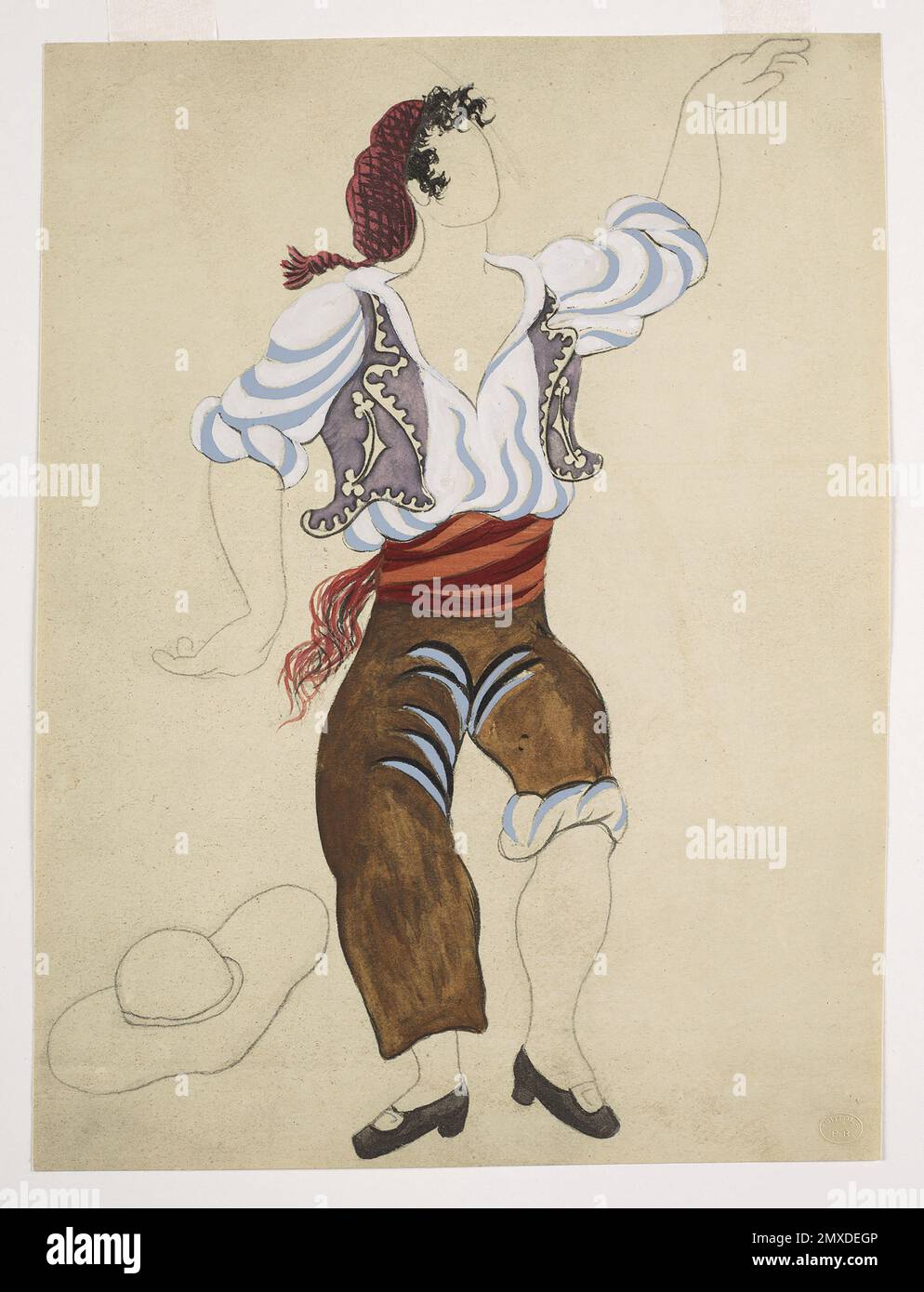 Costume pour le ballet le chapeau à trois cornes (le tricorne) de Manuel de  Fla. Musée Picasso, Paris Photo Stock - Alamy