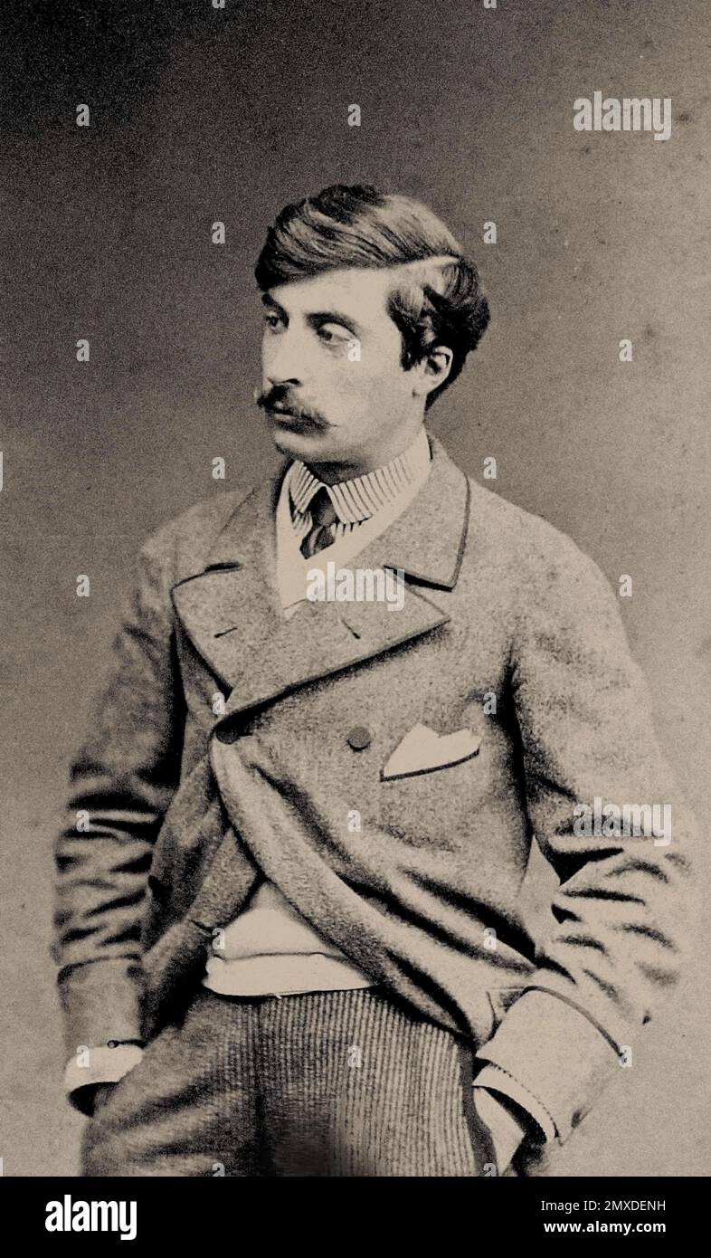 Portrait de l'artiste James Tissot (1836-1902). Musée : COLLECTION PRIVÉE. Auteur: Robert Jefferson Bingham. Banque D'Images