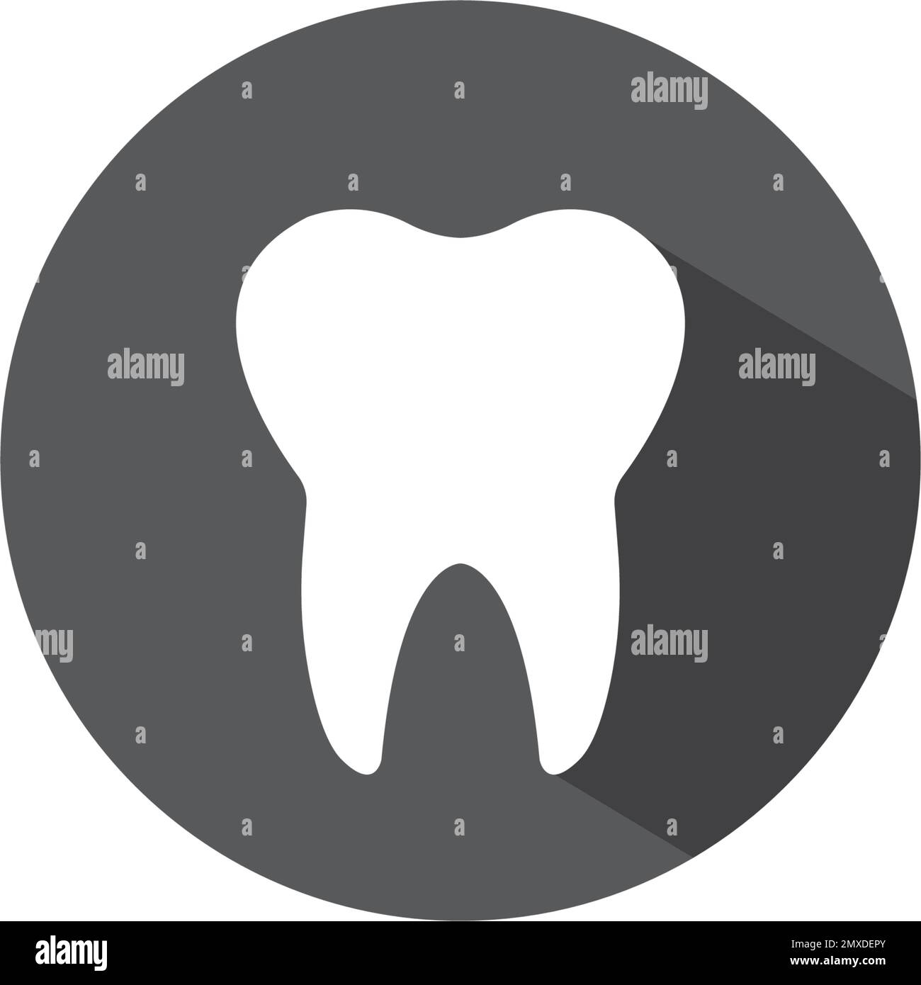 Icône de dent vectorielle. Icône de dentiste, modèle de conception de logo d'illustration. Illustration de Vecteur