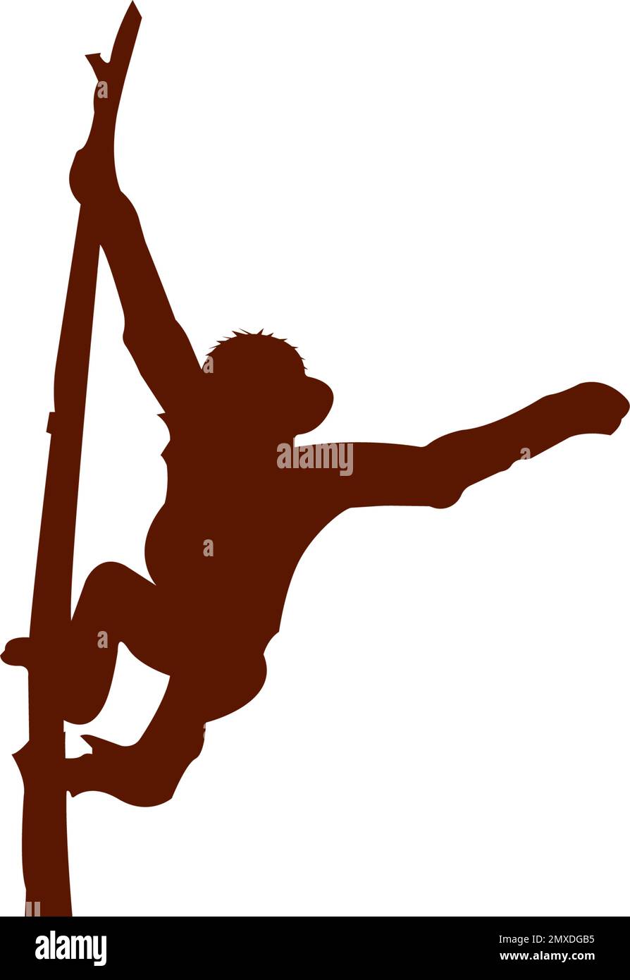 Logo singe illustration vectorielle conception plate. Illustration de Vecteur