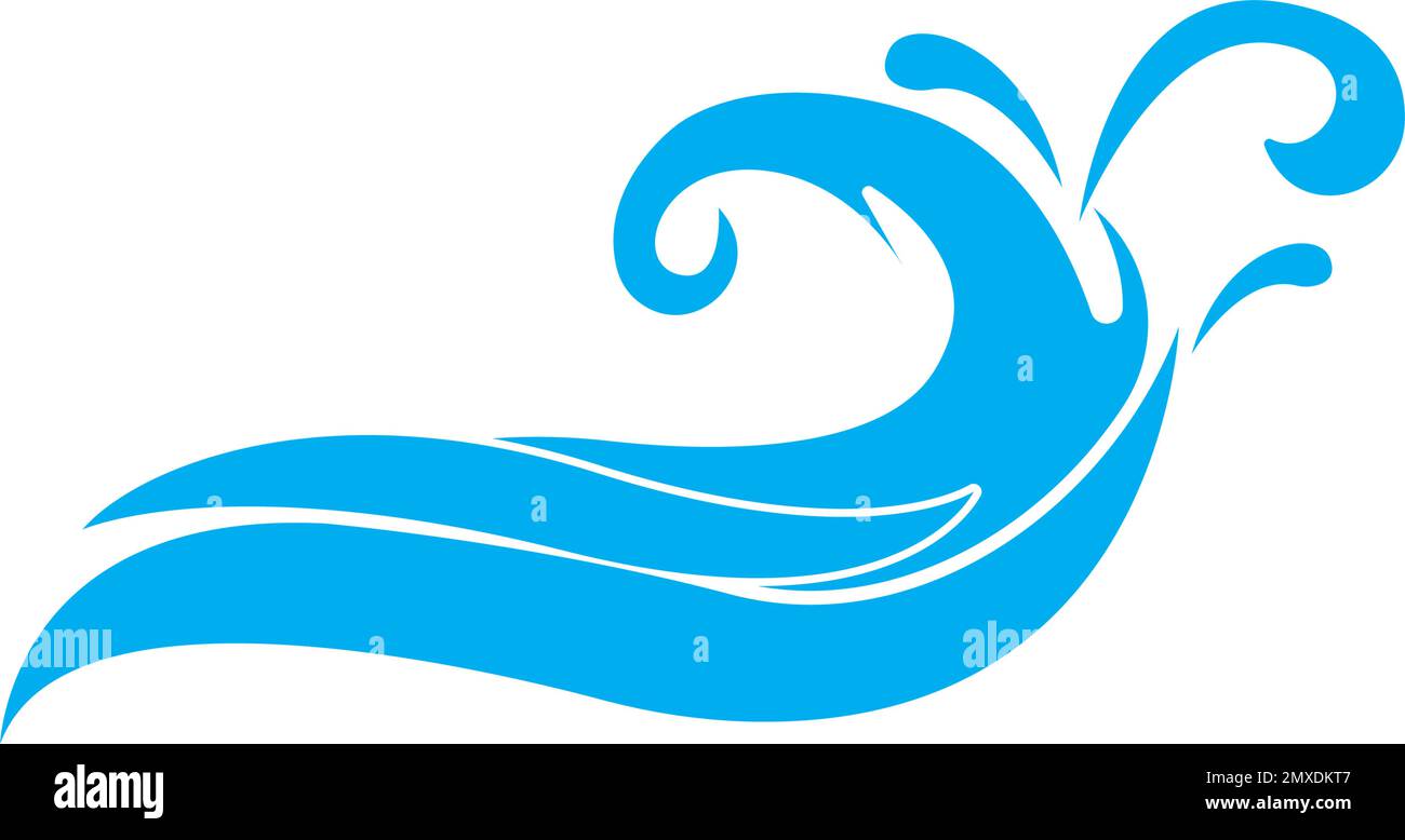 Motif d'icône représentant un vecteur d'illustration représentant un logo vague d'eau. Illustration de Vecteur