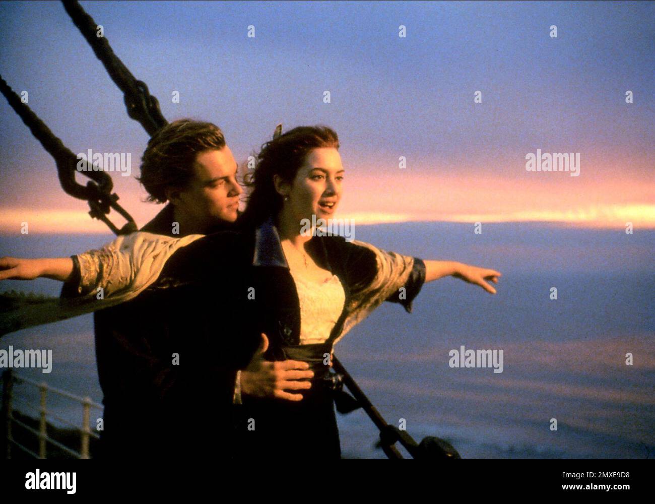 Titanic Leonardo DiCaprio et Kate Winslet Banque D'Images