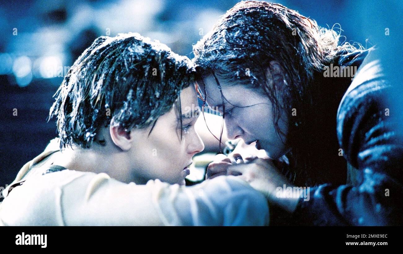 Le film Titanic Leonardo DiCaprio et Kate Winslet Banque D'Images
