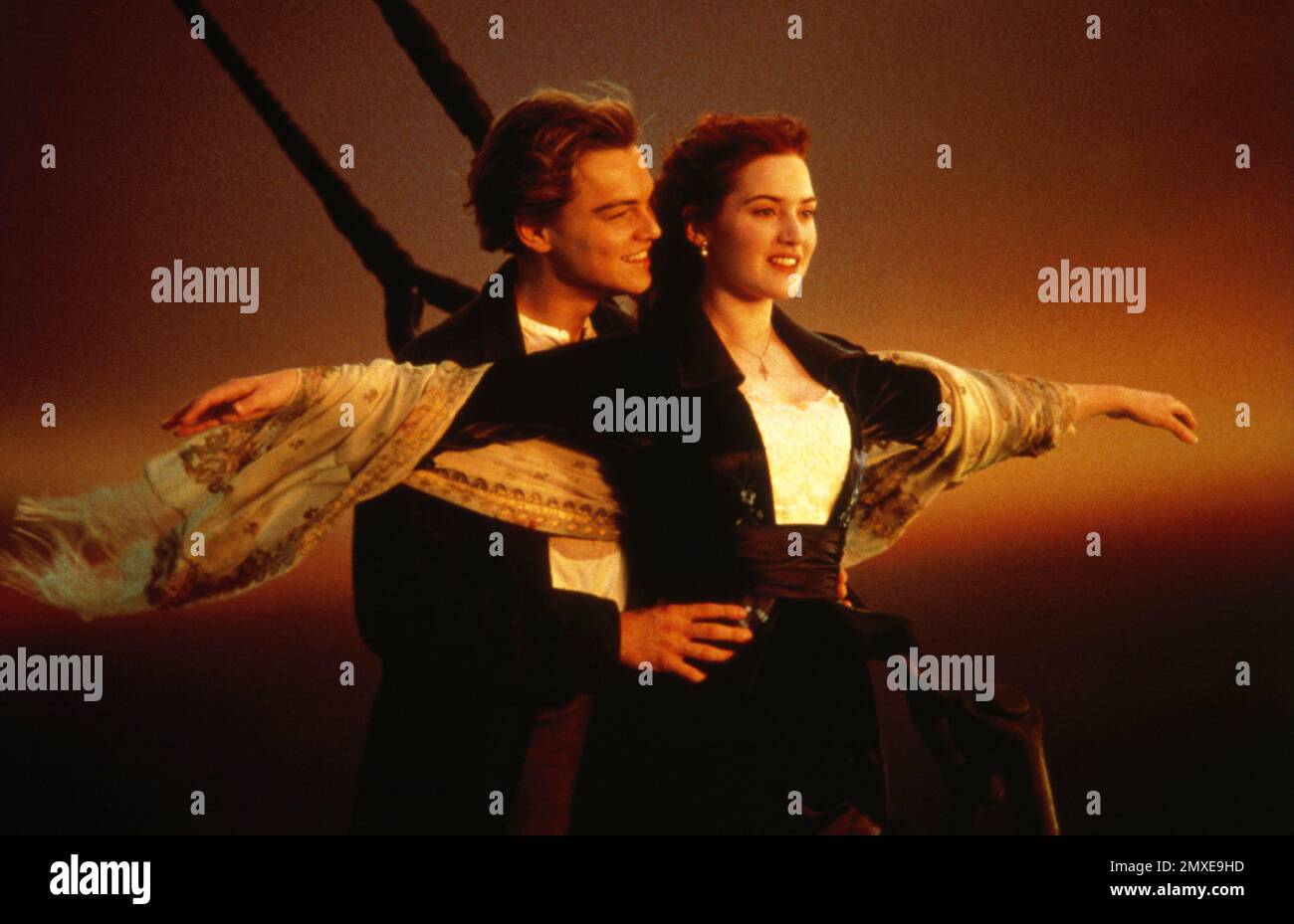Leonardo DiCaprio et Kate Winslet - Titanic Banque D'Images