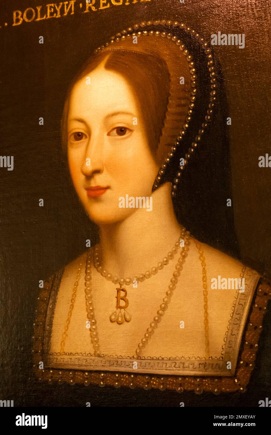 Angleterre, Kent, Hever, Hever Castle, Portrait d'Anne Boleyn *** Légende locale *** Royaume-Uni,Grande-Bretagne,Grande-Bretagne,Angleterre,Anglais,Britannique,HIS Banque D'Images