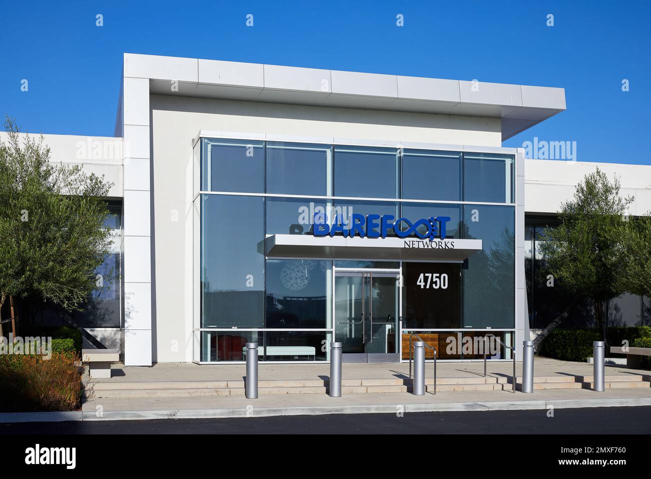 Réseaux de Barefoot, Patrick Henry, Santa Clara, Californie Banque D'Images