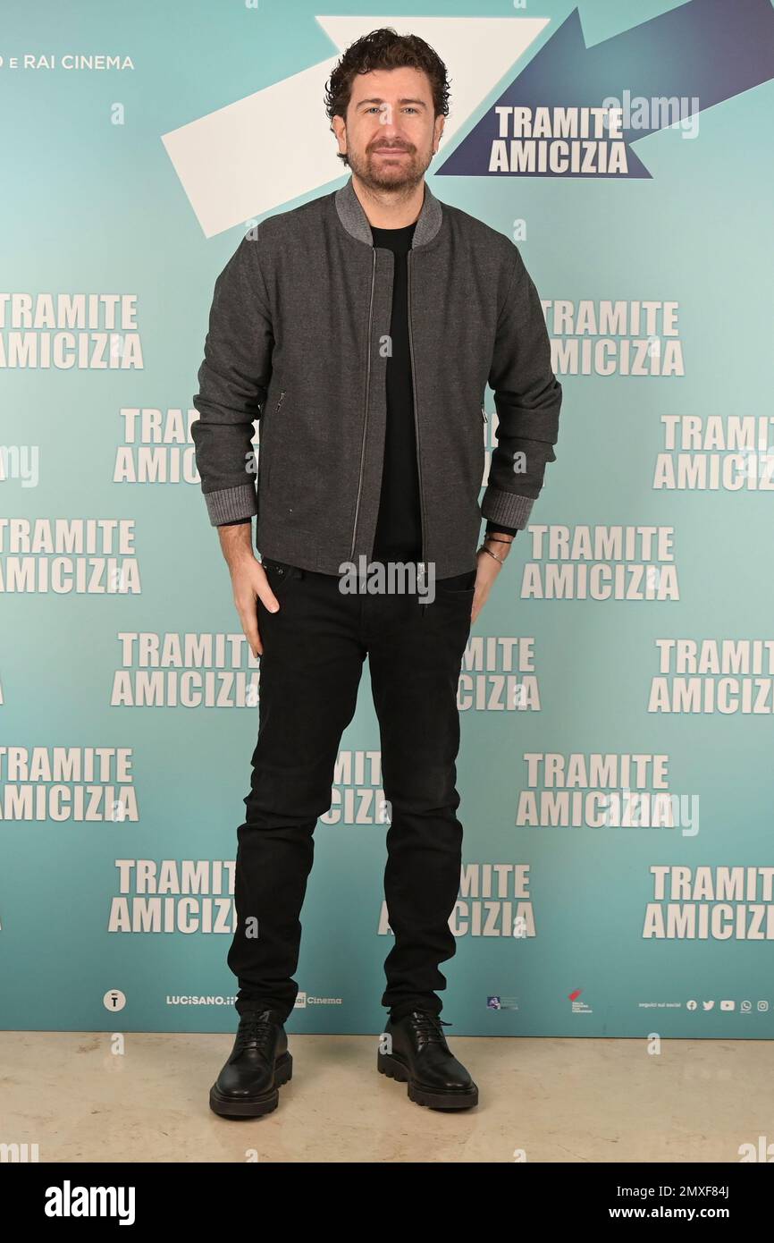 Alessandro Siani assiste à une photo du film 'Tramite amicizia' au NH Collection Hotel Giustiniano. (Photo de Mario Cartelli / SOPA Images/Sipa USA) Banque D'Images