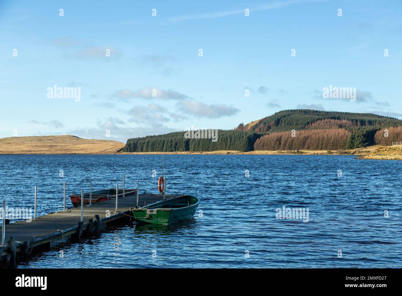 Loch Glow Reservoir Cleish Hills Perth et Kinross, Écosse Banque D'Images