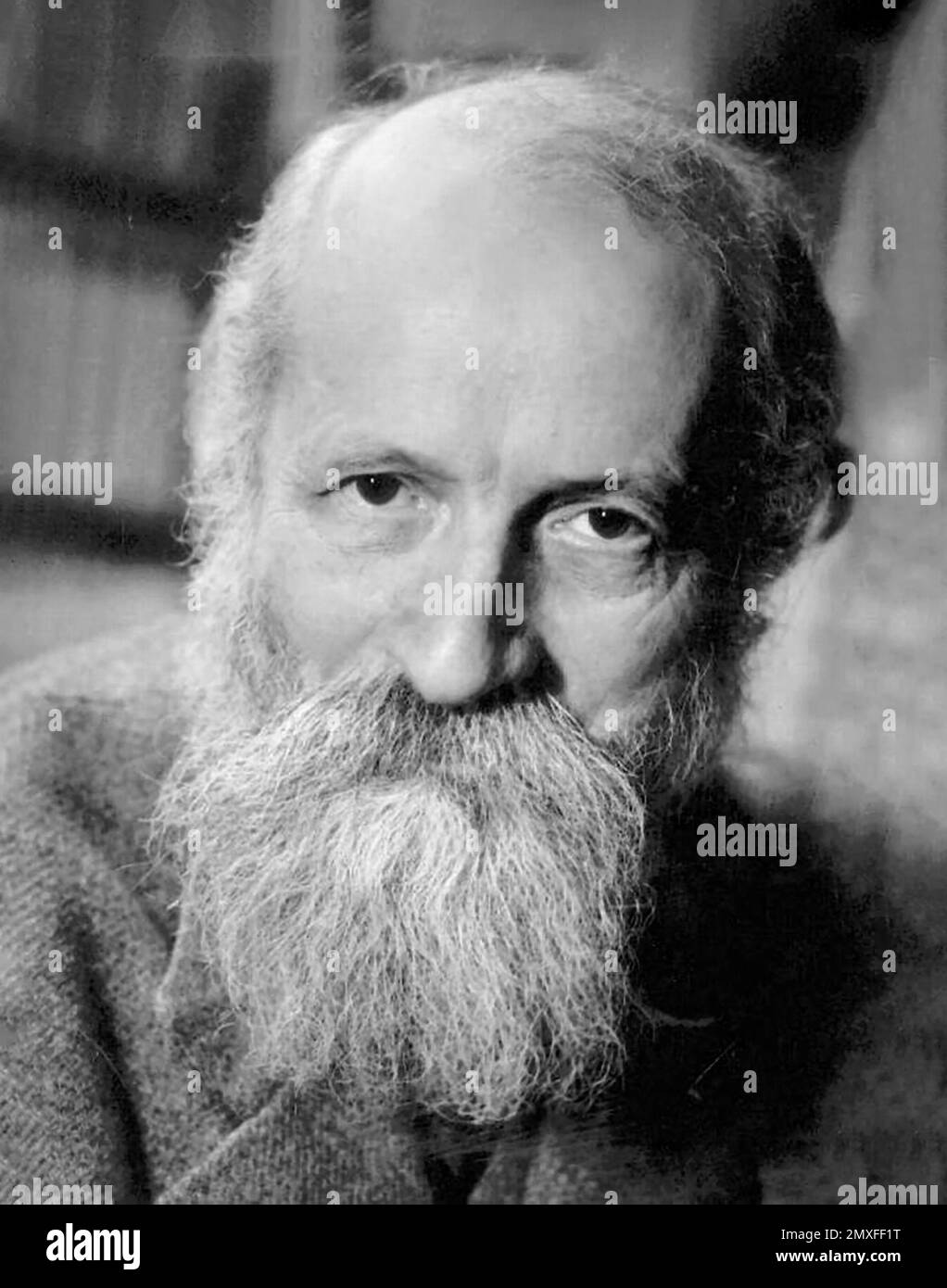 Martin Buber. Portrait du philosophe juif autrichien Martin Buber (1878-1965), c. 1940-50 Banque D'Images
