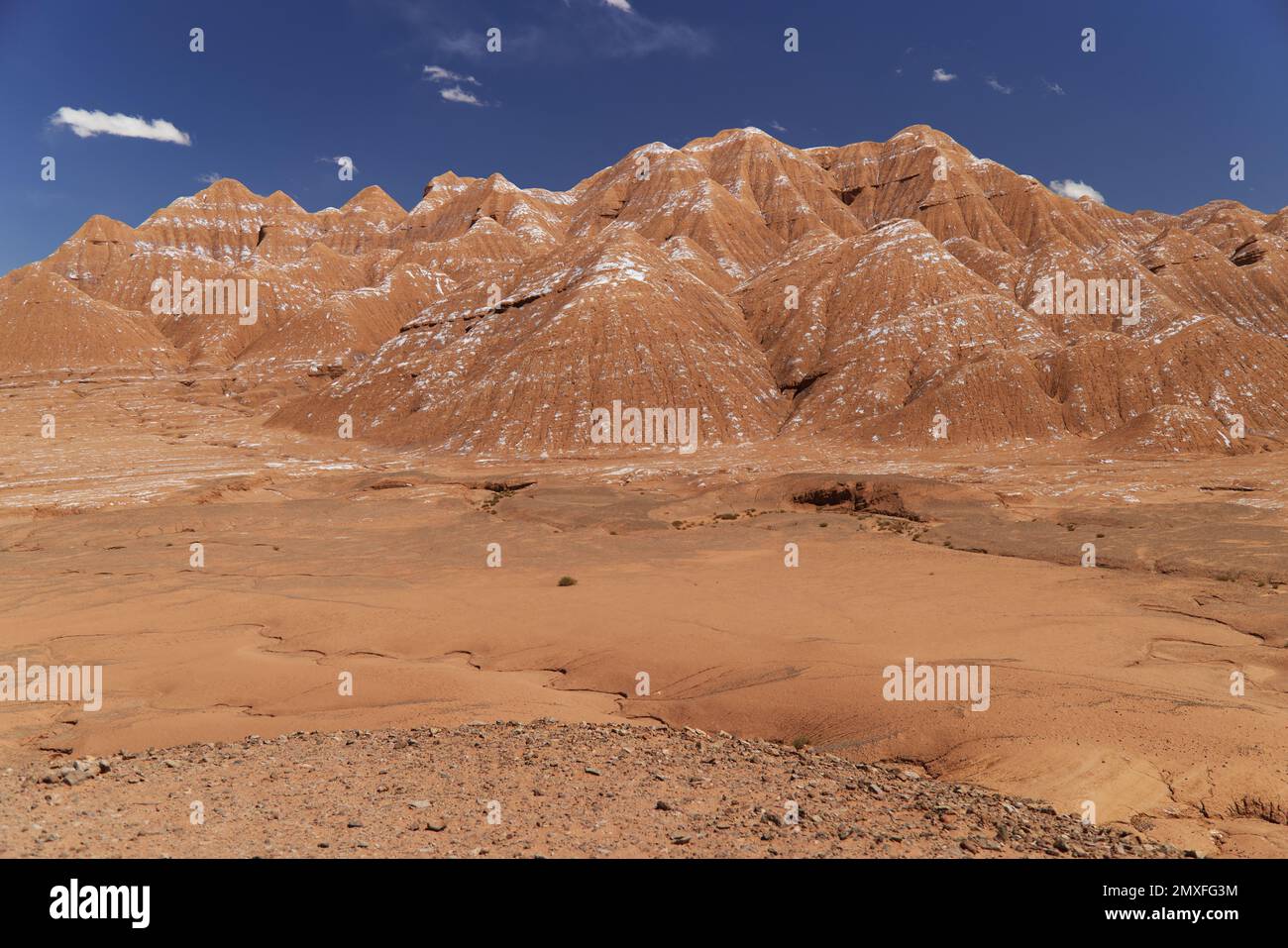 Les formations d'argile du désert de Labyrinth dans la Puna d'Argentine Banque D'Images