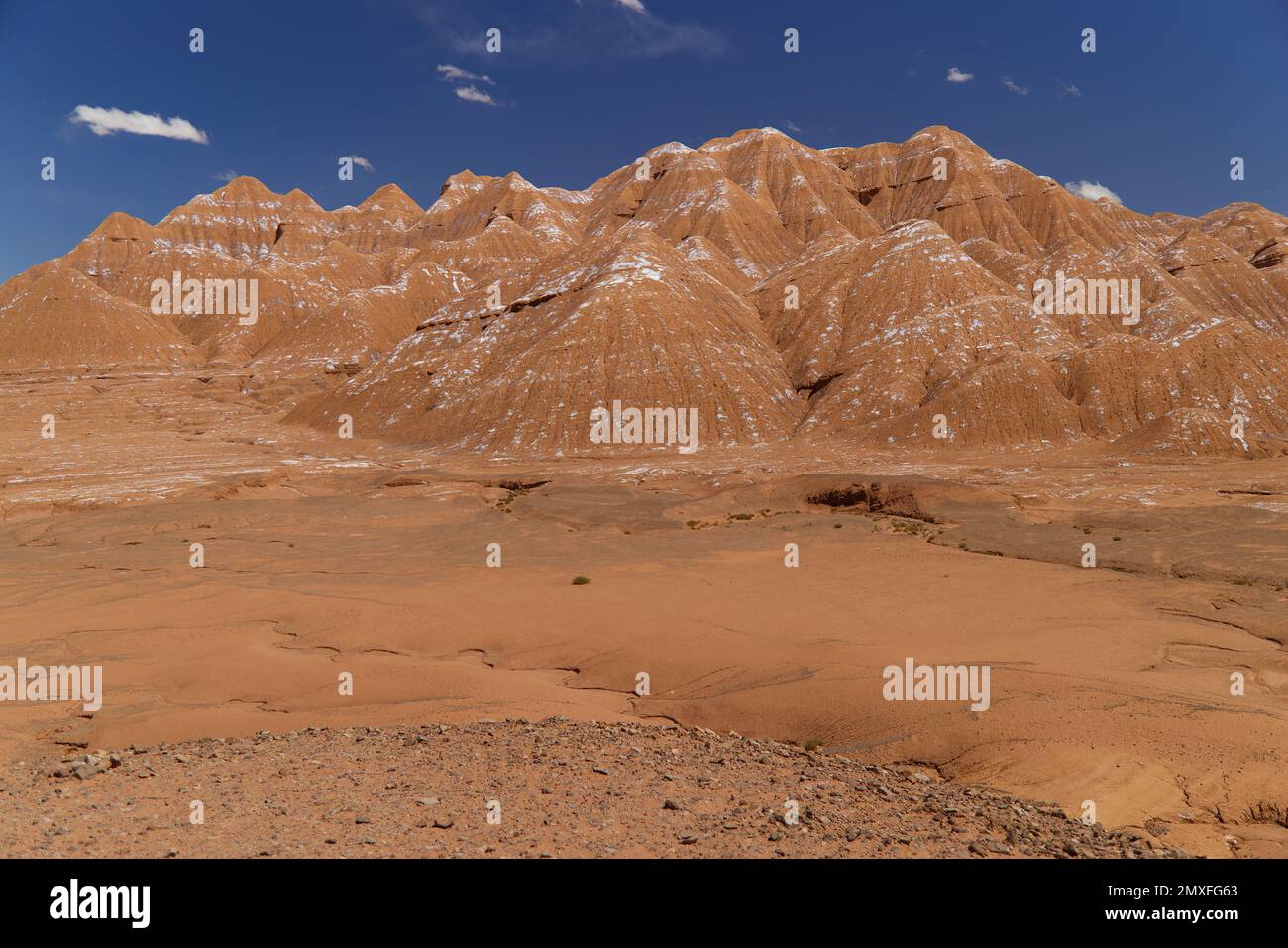 Les formations d'argile du désert de Labyrinth dans la Puna d'Argentine Banque D'Images