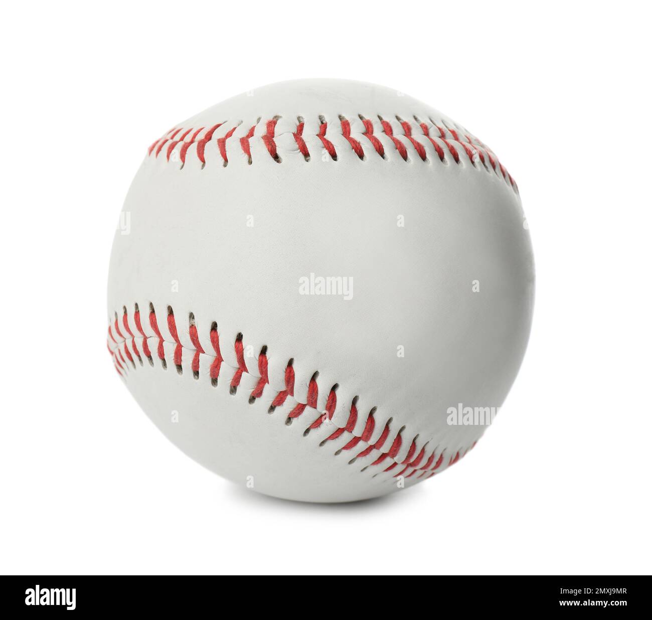 Balle de baseball traditionnelle isolée sur blanc. Équipement sportif Banque D'Images