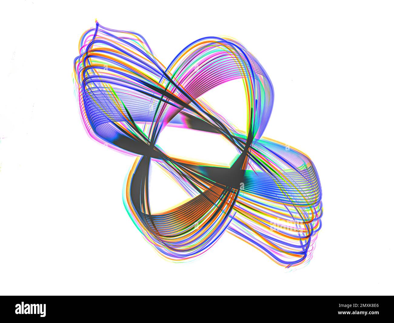 Arrière-plan lumineux, chiffres abstraits, exposition longue durée, mouvement, photographie sur pendule, Baden-Baden, Bade-Wurtemberg, Allemagne, Europe Banque D'Images