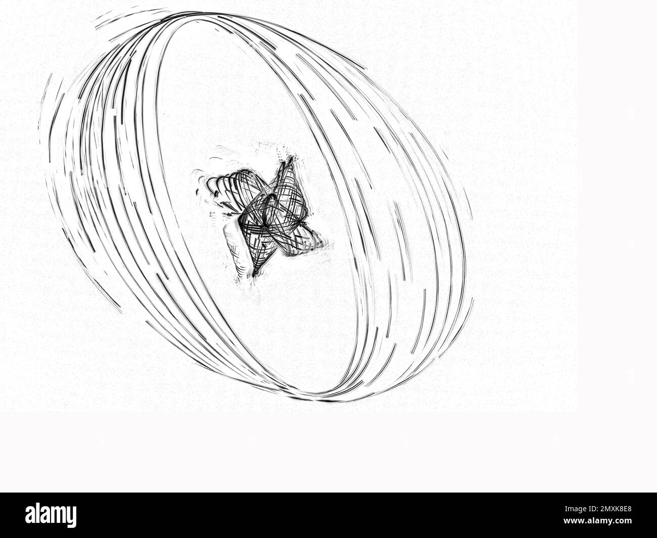 Arrière-plan lumineux, noir et blanc, chiffres abstraits, exposition longue, mouvement, Photographie du pendule, Baden-Baden, Bade-Wurtemberg, Allemagne, Europe Banque D'Images