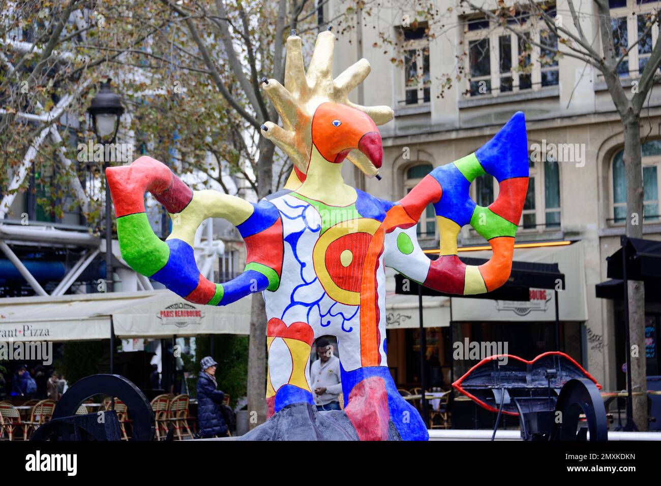 La Fontaine Stravinsky, place Igor Stravinsky, Centre Georges Pompidou, Paris, France, Europe Banque D'Images