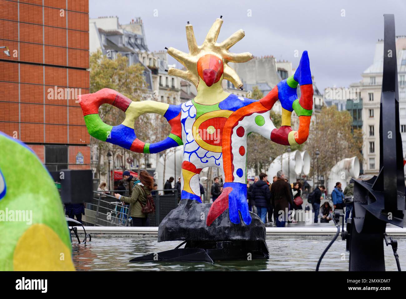 La Fontaine Stravinsky, place Igor Stravinsky, Centre Georges Pompidou, Paris, France, Europe Banque D'Images