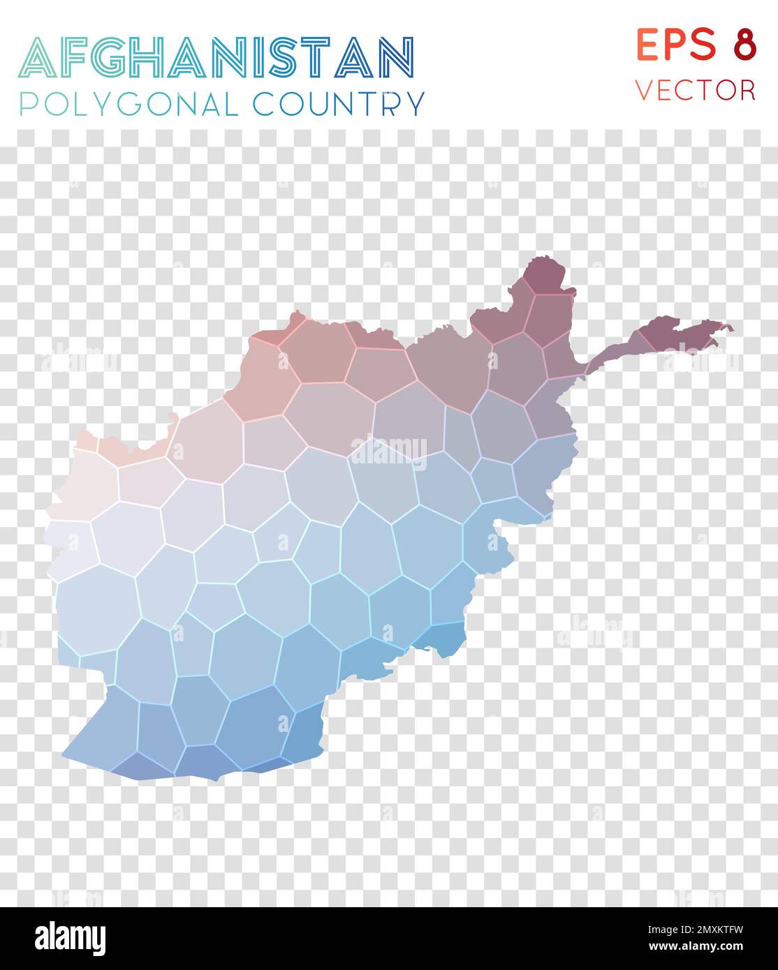 Afghanistan carte polygonale, pays de style mosaïque. Style poly bas admirable, design moderne. Carte polygonale de l'Afghanistan pour l'infographique ou la présentation. Illustration de Vecteur