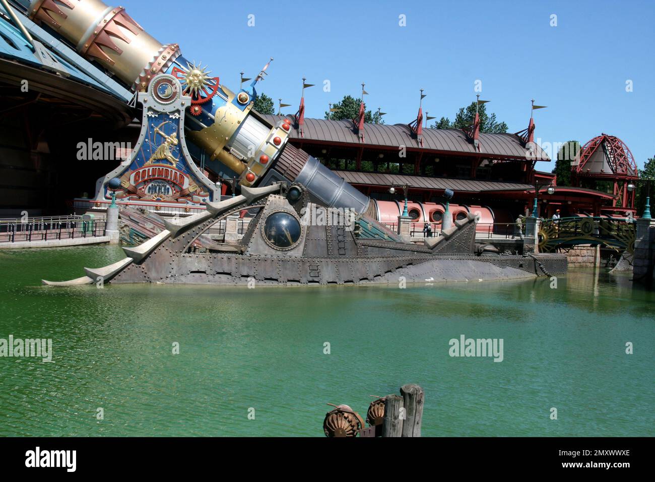 Nautilus Mystery attraction. Disney Land Paris. Sous-marin Nautilus du capitaine Nemo. 20 000 ligues sous la mer. Euro Disney. Disneyland Jules Verne Banque D'Images