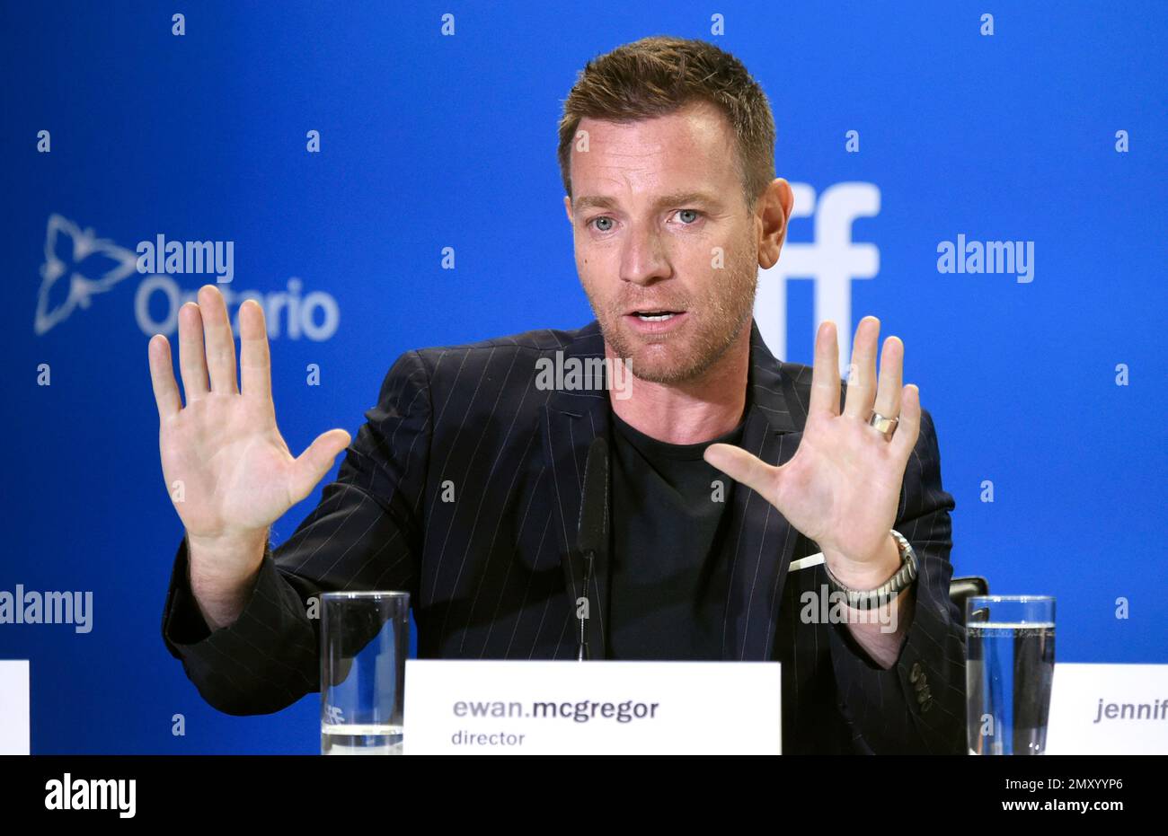 Actor/director Ewan McGregor participates in the “American Pastoral” press conference on day 3 of the Toronto International Film Festival at the TIFF Bell Lightbox on Saturday, Sept. 10, 2016, in Toronto. (Photo by Evan Agostini/Invision/AP) Banque D'Images