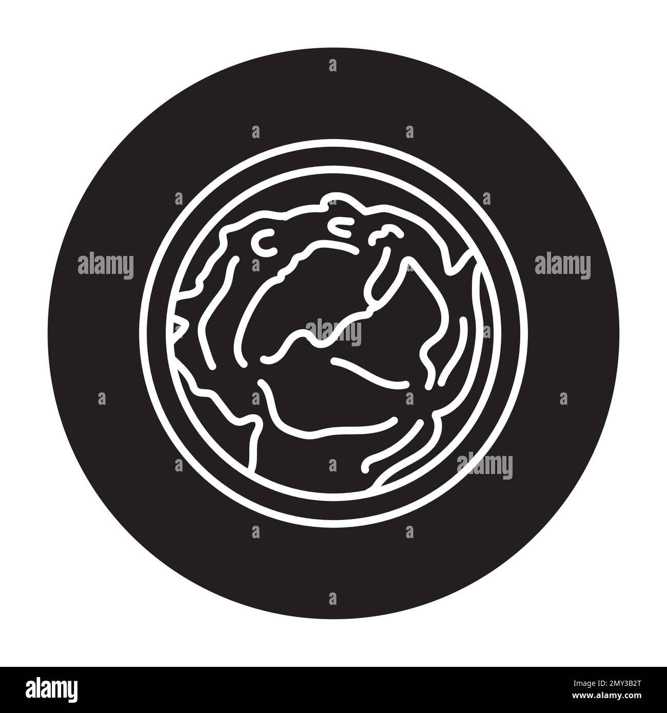 Icône de la ligne noire du fromage à la crème. Produit laitier. Pictogramme pour page Web, application mobile, Promo. Illustration de Vecteur