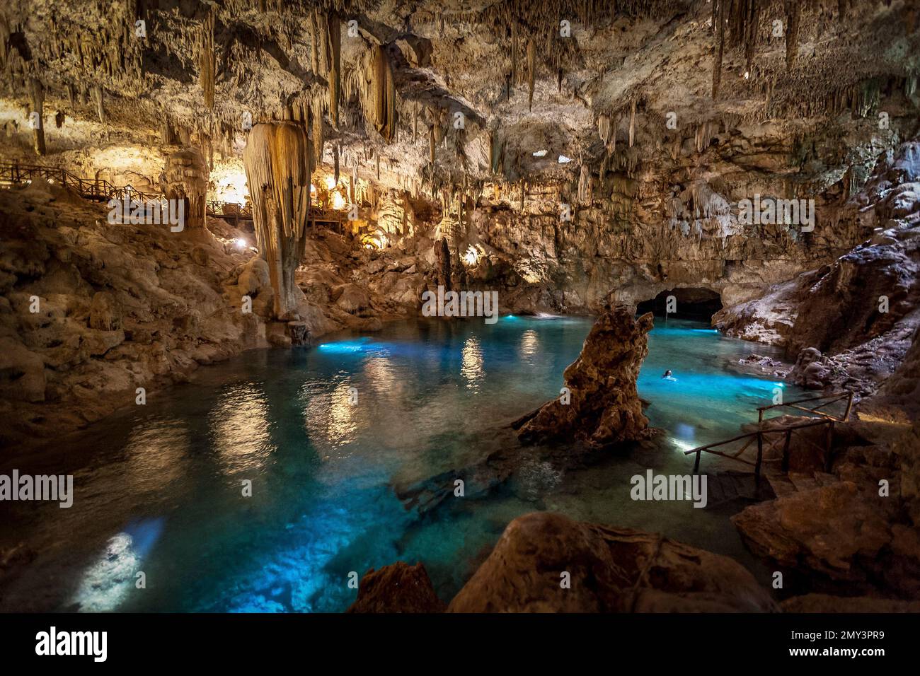 Zazil Tunich cenote, Valladolid, Yucatan, péninsule de Yucatán, Mexique Banque D'Images