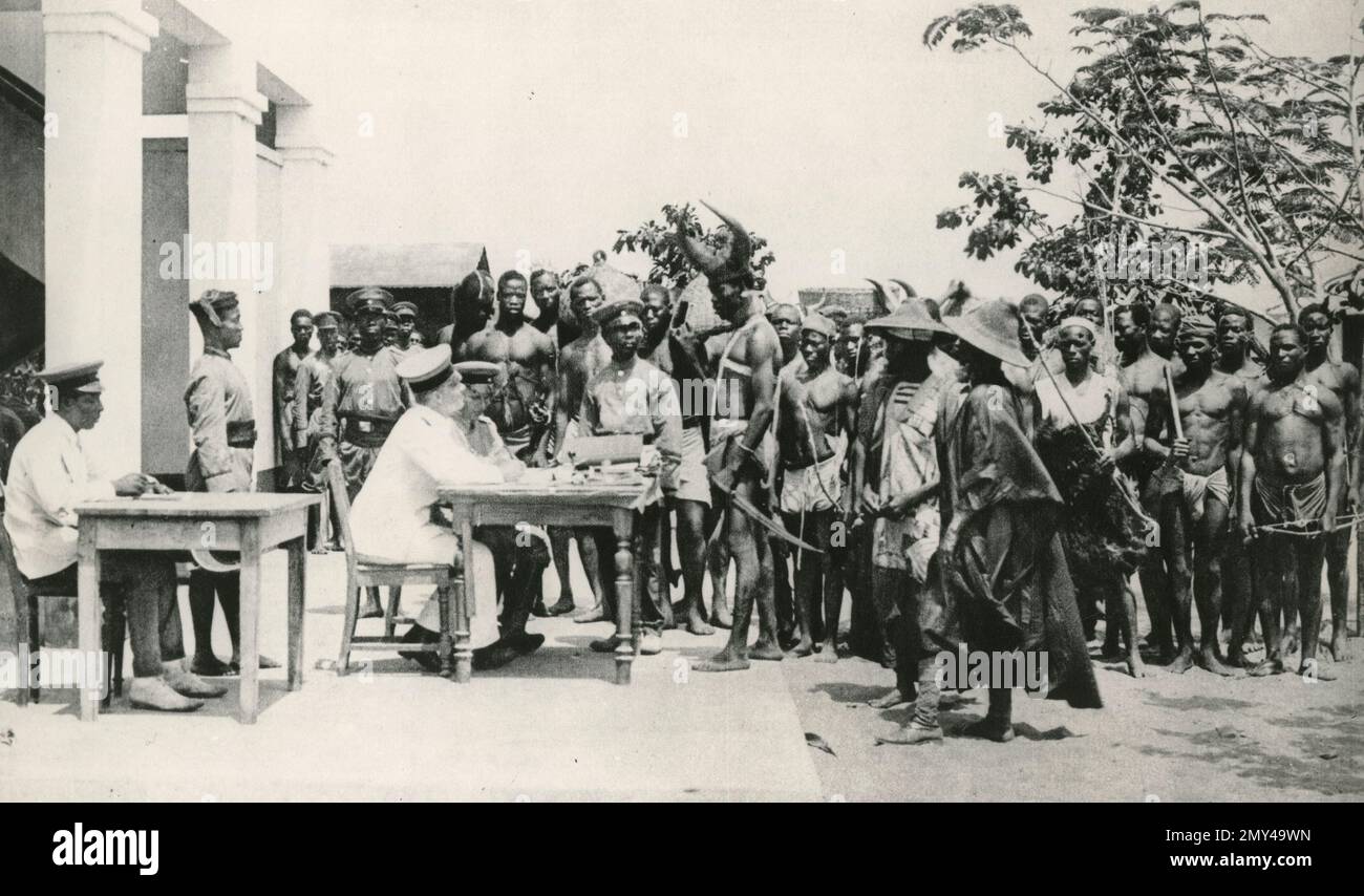 Image du colonialisme allemand au Togo, 1900s Banque D'Images