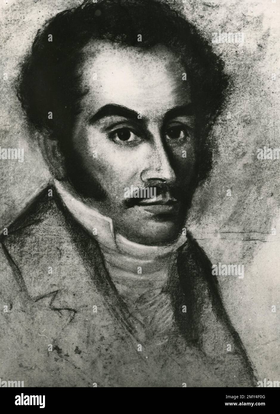 Portrait du leader militaire et politique vénézuélien Simon Bolivar, 1818 Banque D'Images