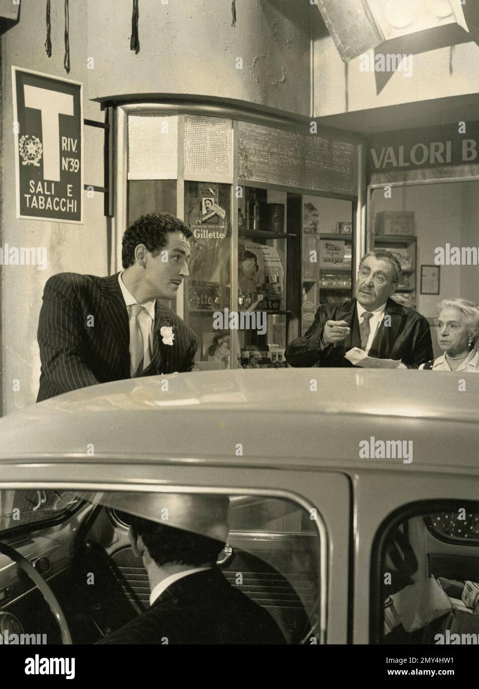 L'acteur italien Vittorio Gassman dans le film la cambiale, Italie 1959 Banque D'Images